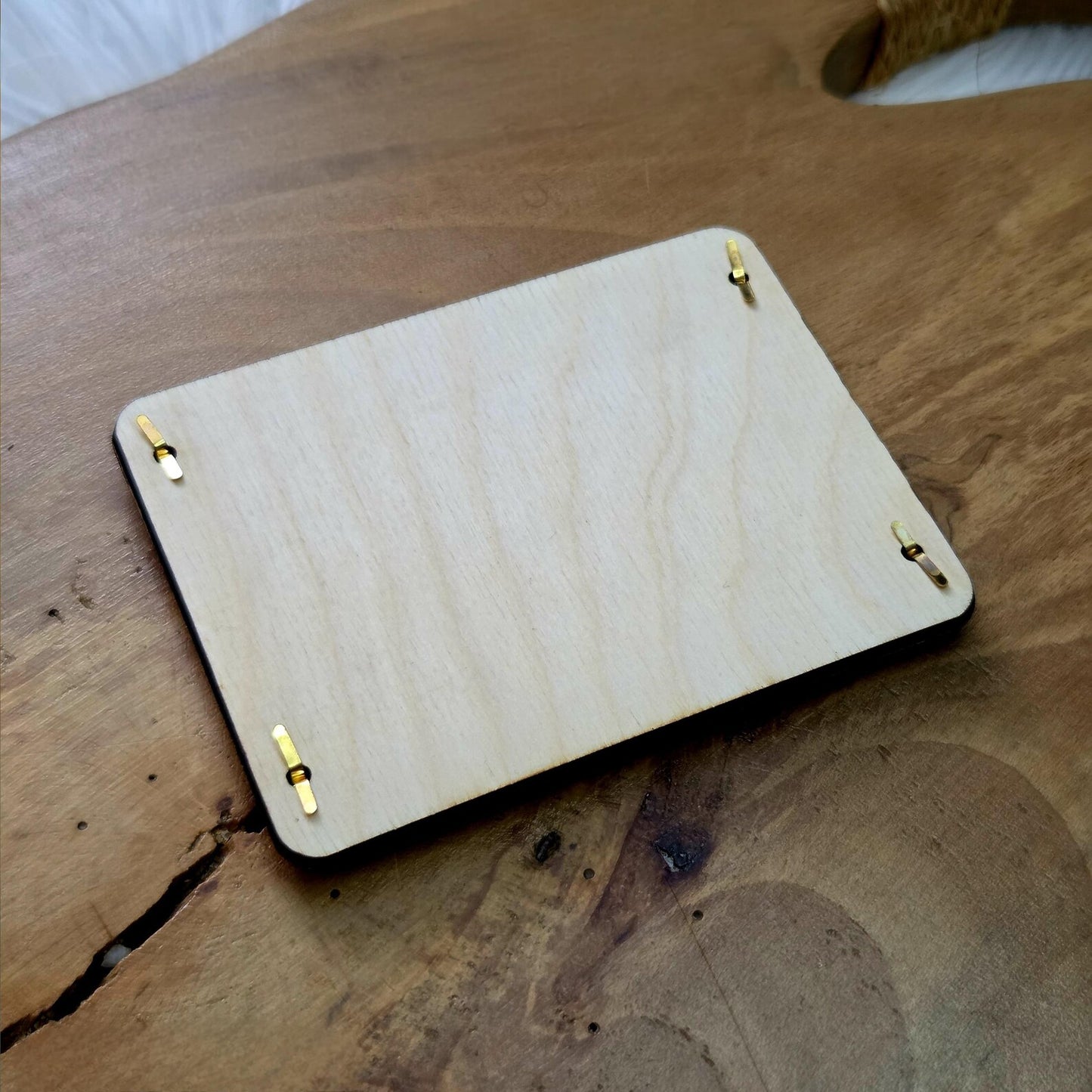 Geldgeschenk Hochzeit personalisiert – Holzkarte mit Namen & Gravur – Geschenk zur Hochzeit / Verlobung