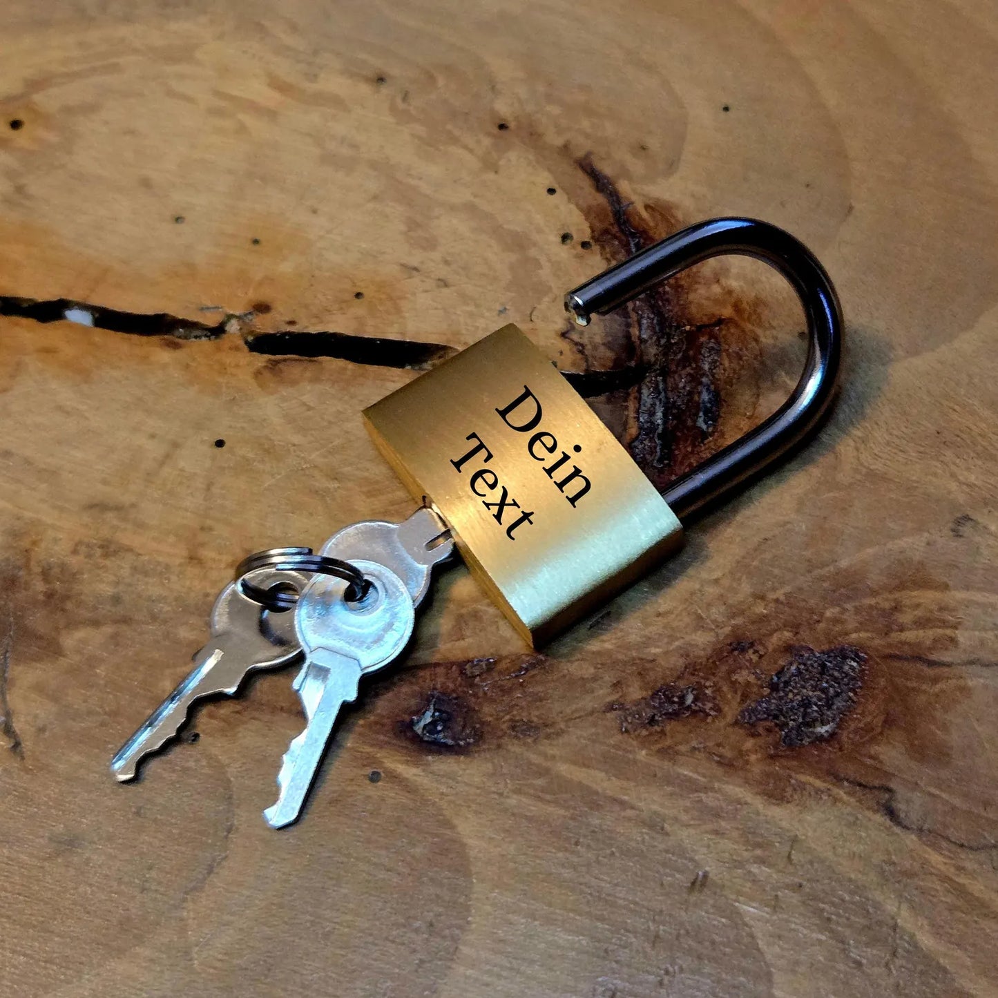 Kleines Liebesschloss mit Gravur personalisiert