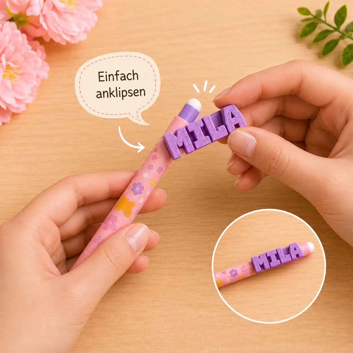 Personalisierter LEGAMI Clip für Stifte